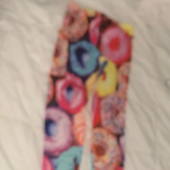 Luv donuts?Sugar High brand pants leggings Christmas candyLand womens size small - Picture 8 of 9